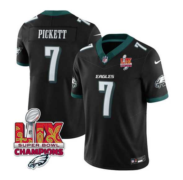 Men & Women & Youth Philadelphia Eagles #7 Kenny Pickett Black 2025 Eagles Logo Super Bowl LIX Patch New F.U.S.E. Vapor Limited Stitched Jersey Dzhi,We sell and wholesale Men & Women & Youth Philadelphia Eagles #7 Kenny Pickett Black 2025 Eagles Logo Super Bowl LIX Patch New F.U.S.E. Vapor Limited Stitched Jersey Dzhi on line form chian!